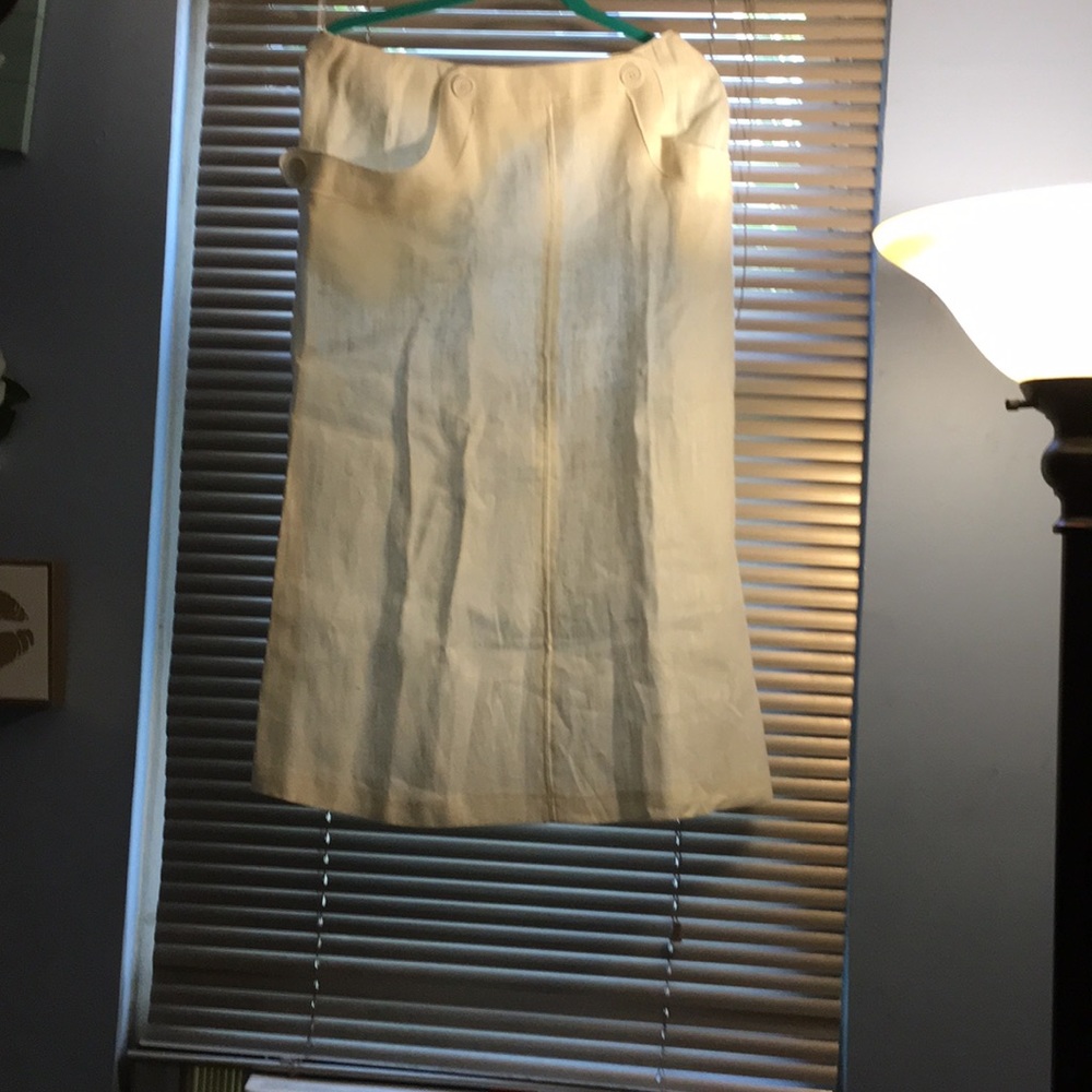 Long linen skirt